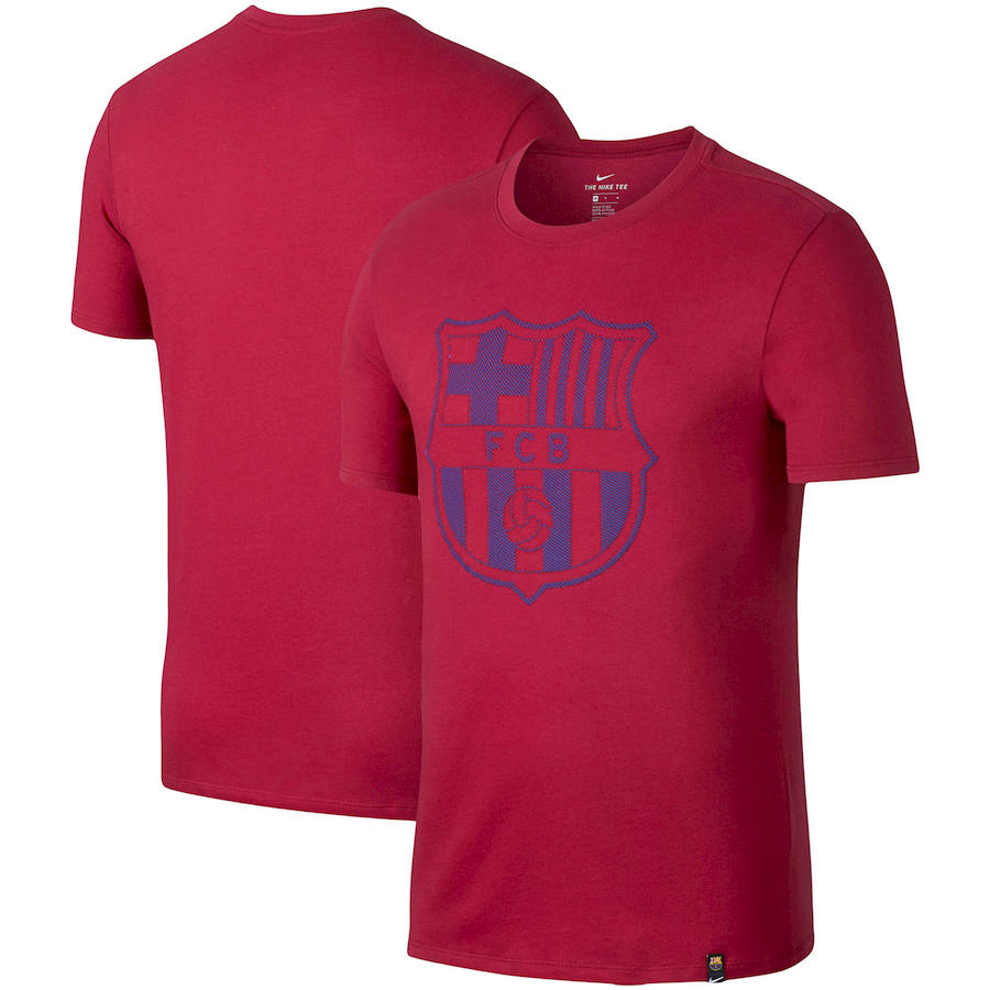 Barcelona Nike Team Crest Performance T-Shirt Red